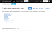 Tablet Screenshot of bitcoinsecurityproject.org